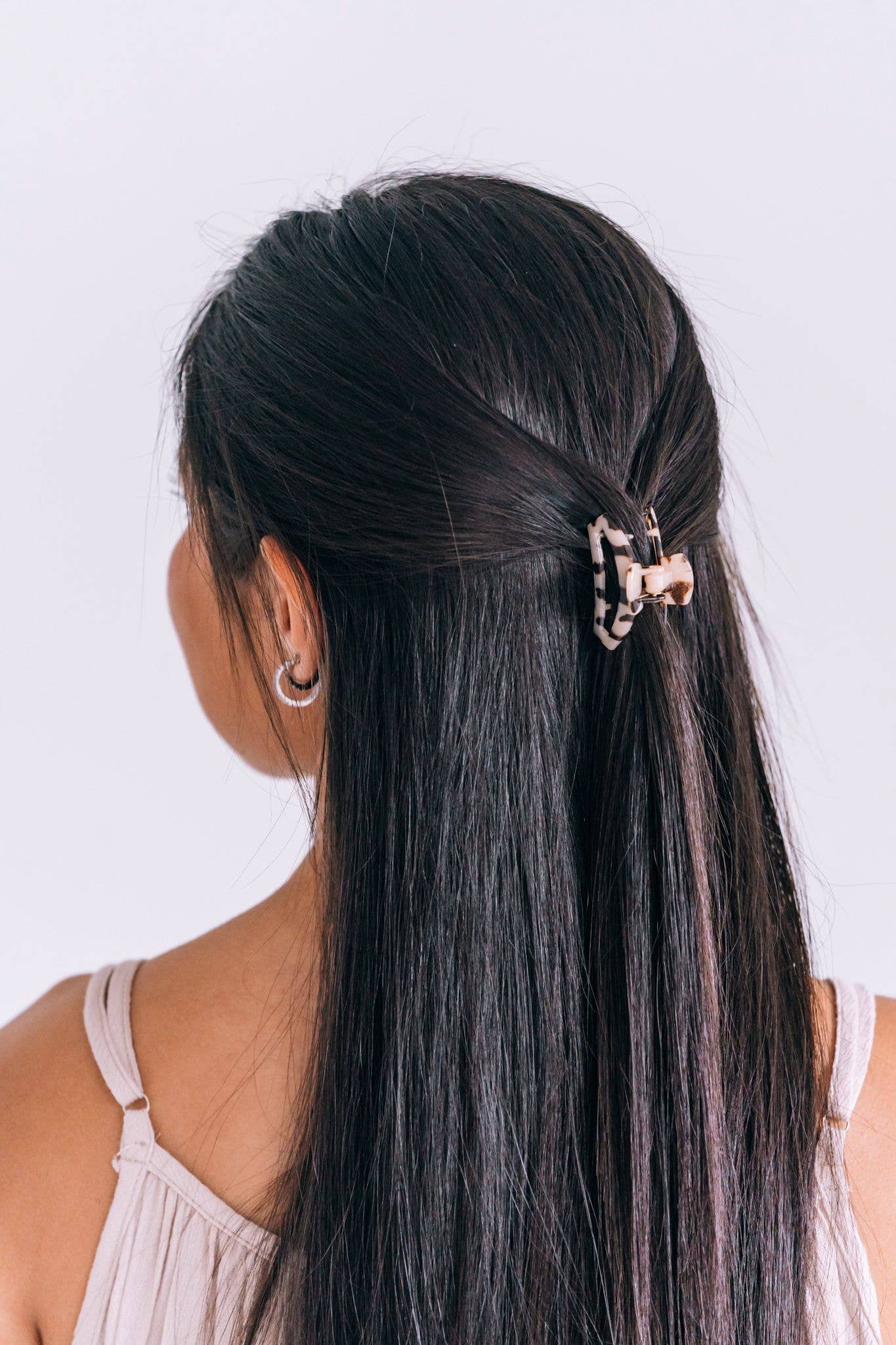 TELETIES - Open Hair Clip | Tiny | Blonde Tortoise