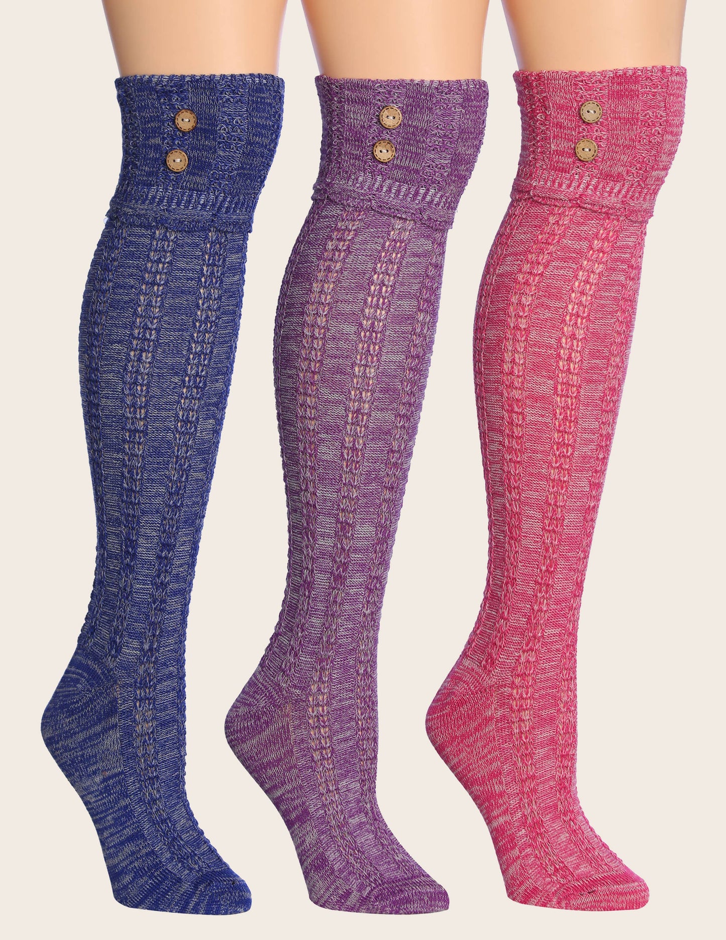 Tipi Toe Women Winter Warm Knee High Boot Socks