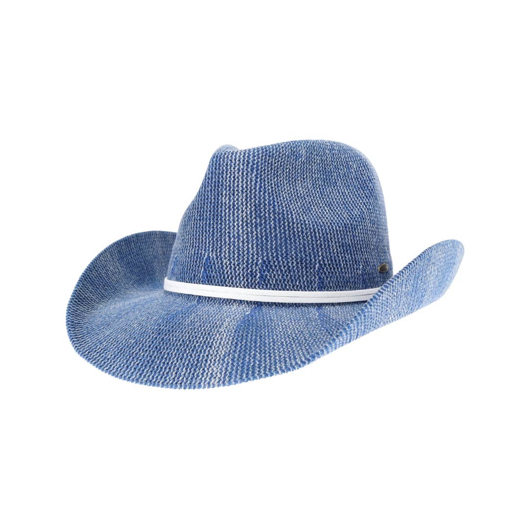 C.C Beanie - KIDS Lakeside C.C Washed Effect Knit Cowboy Hat KDCBC0128