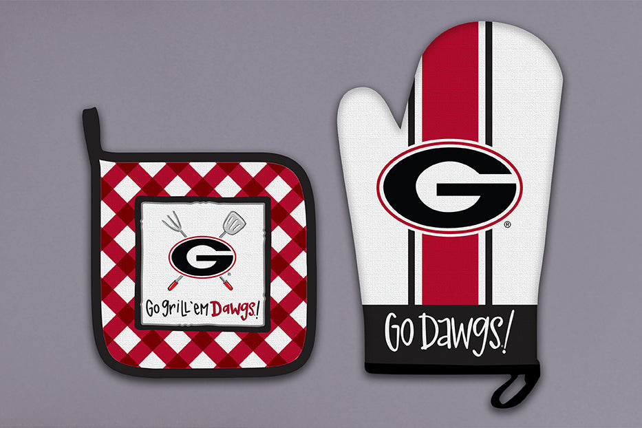 UGA MITT POT Holder SET