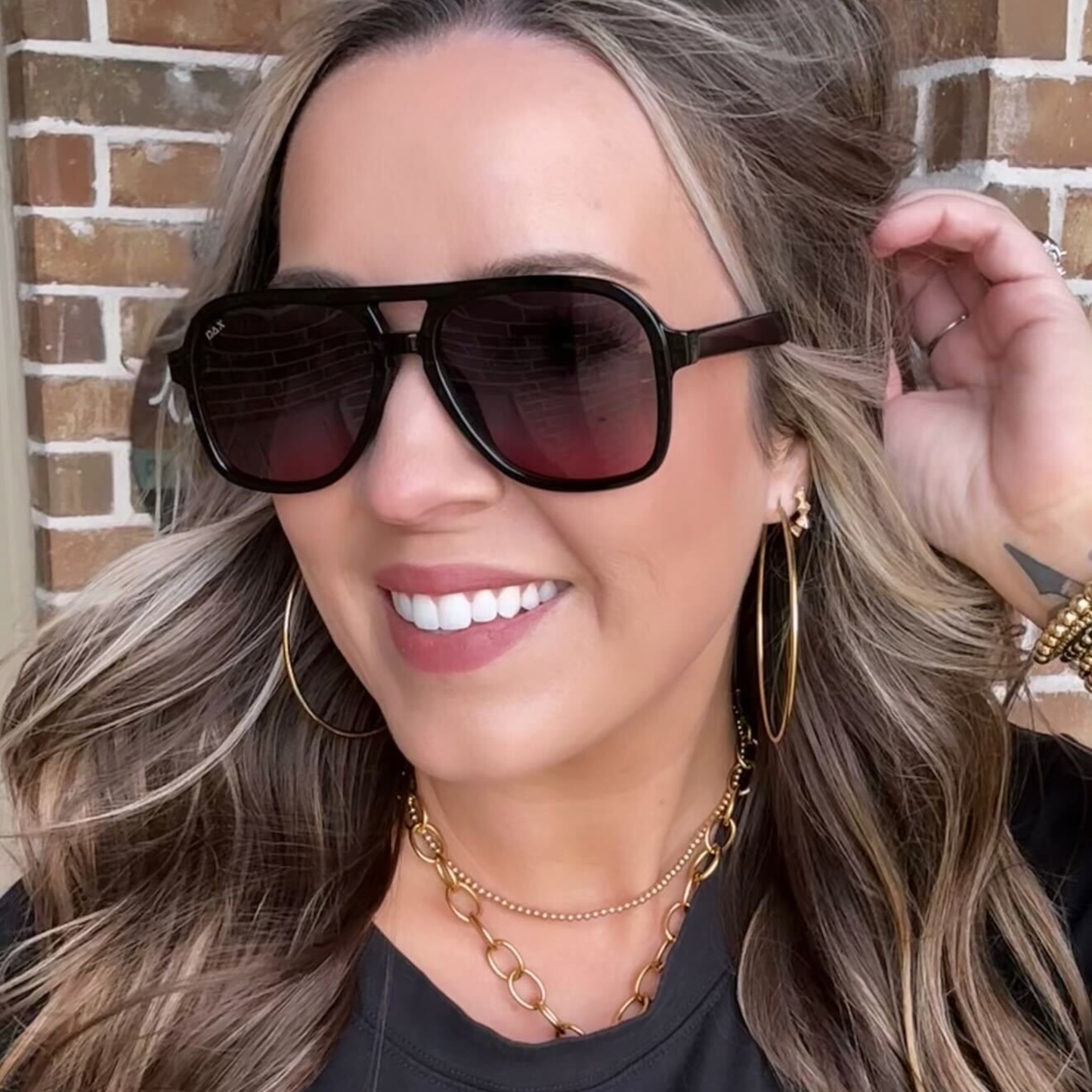 DAX Eyewear - Cruz - Unisex Aviator Sunglasses – Polarized Hair-Friendly