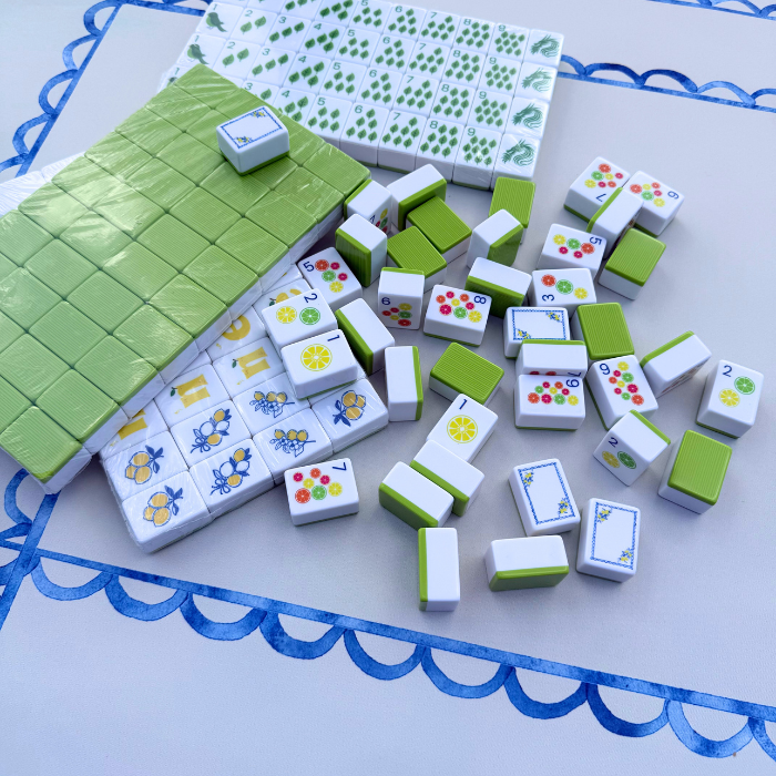 Mahjong Studios - Mahjong Studios – American Mahjong Tiles - Lemon Lime Green Back