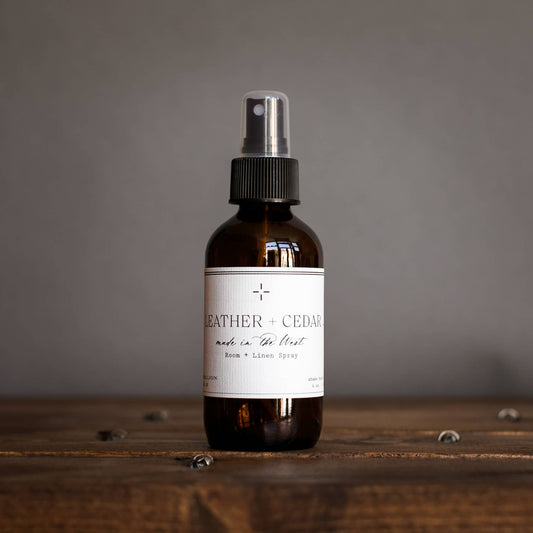 R. Rebellion - Leather + Cedar Room + Linen Spray 4 oz.