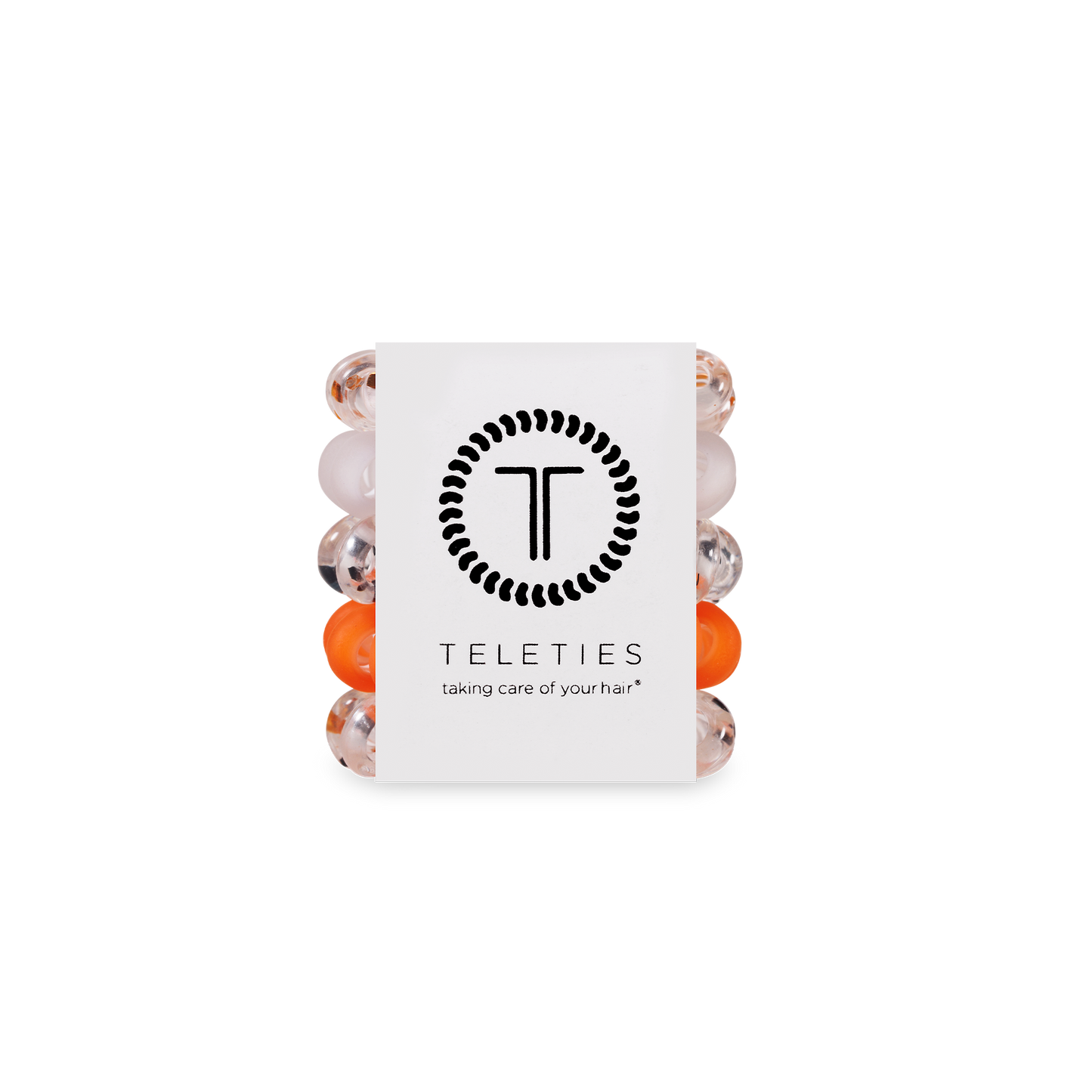 TELETIES - Spiral Hair Coils | Tiny | Spooky Sparkles Hair Ties