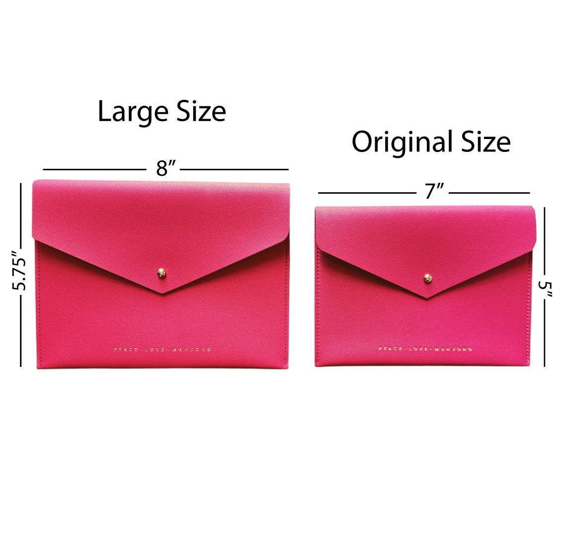 Peace Love Mahjong - Card Clutch