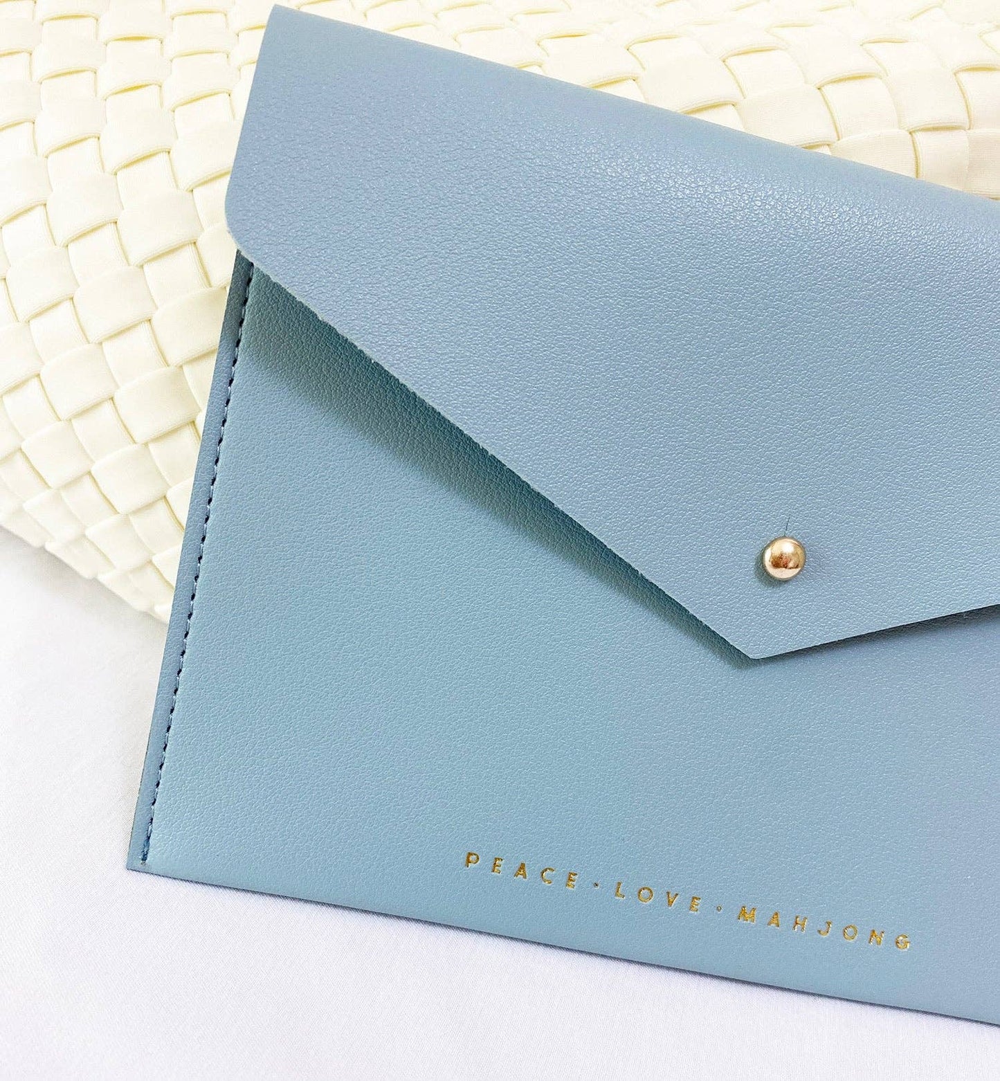 Peace Love Mahjong - Card Clutch