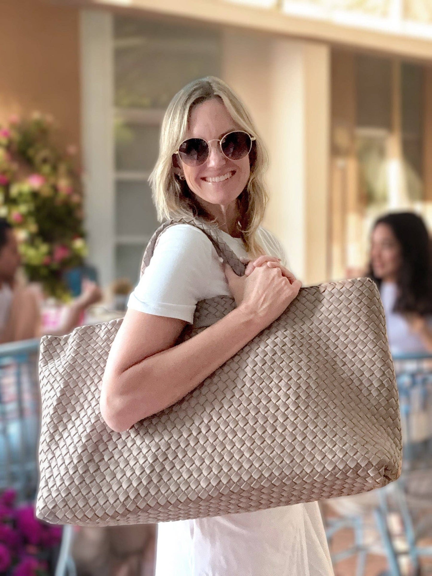 Peace Love Mahjong - Woven Mahjong Carryall - 6 Colors