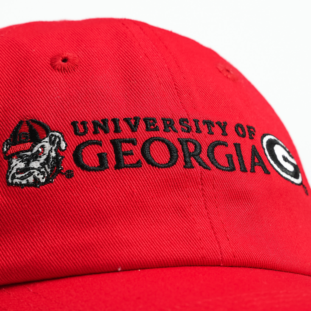 Dyme Lyfe - Georgia Bulldogs Red 3 Logo Dad Hat