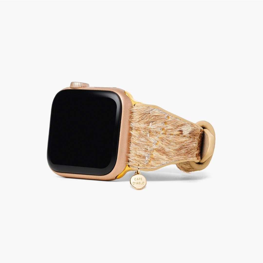 Cape Diablo Driftwood Hues Leather Apple Watch Strap
