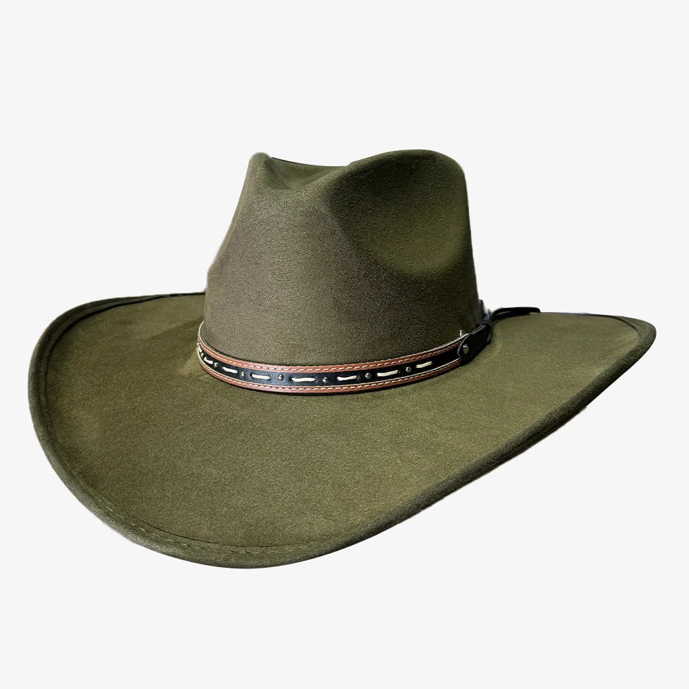 American Hat Maker Ace High | Women's Suede Teardrop Crown Rancher Cowgirl Hat