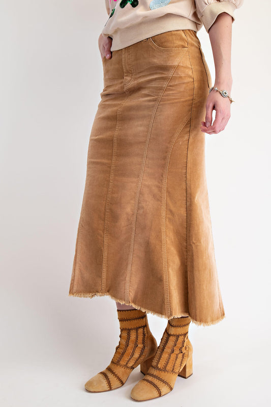 Easel Corduroy Skirt