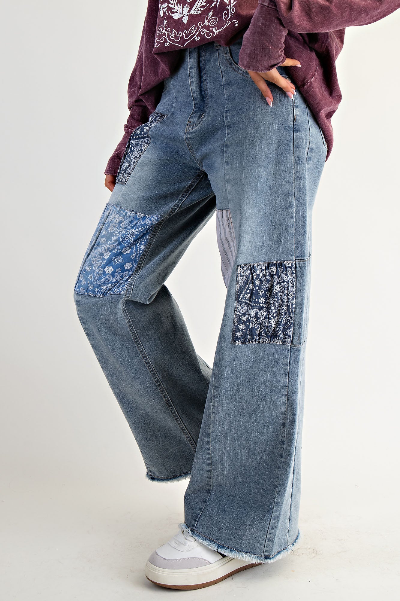 Easel Jeans Patchwork