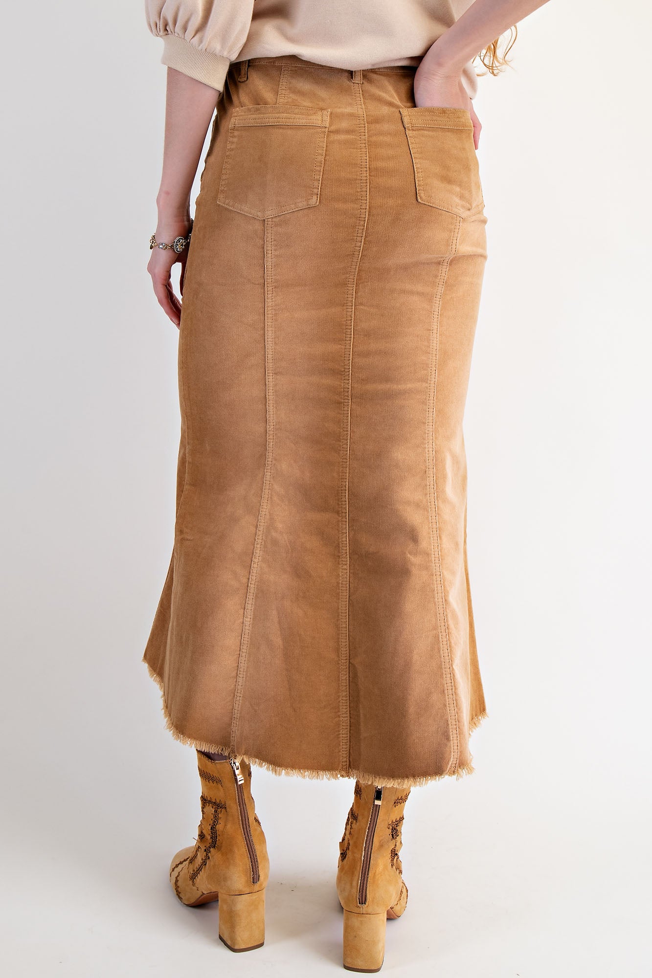 Easel Corduroy Skirt