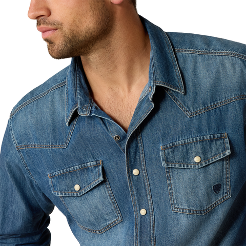 Ariat Mens LS Retro Denim Shirt