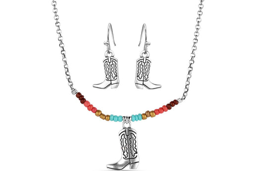 Montana Silversmith Cowboy Boot Beaded Jewelry Set