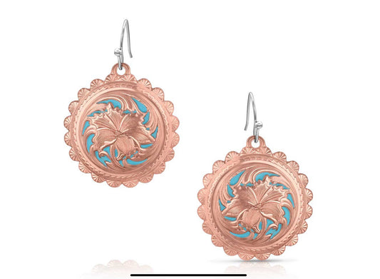Montana Silversmith Scalloped Edge Concho Earrings