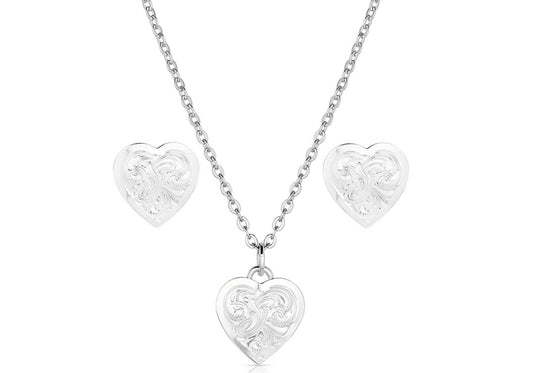 Montana Silversmith Single Heart Jewelry Set