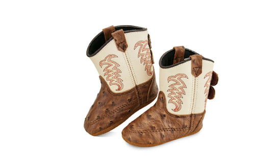 Old West Infant Boy’s Faux Leather Cowboy Boots