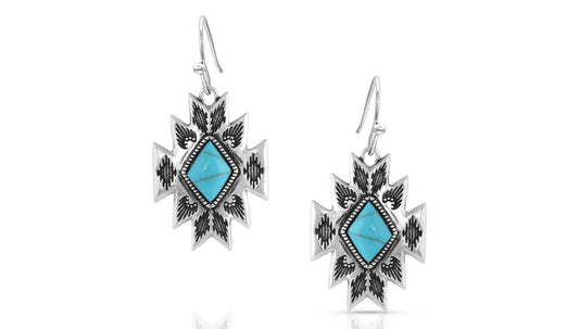 Montana Silversmith Turquoise Star Pendant Earrings