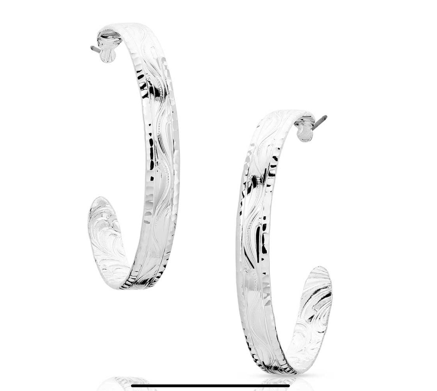 Montana Silversmith Thin Hoop Silver Earrings