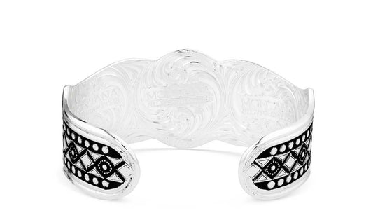 Montana Silversmith Diamond Silver & Turquoise Cuff