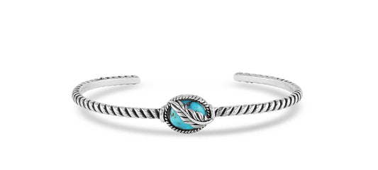 Montana Silversmith World’s Feather Turquoise Cuff