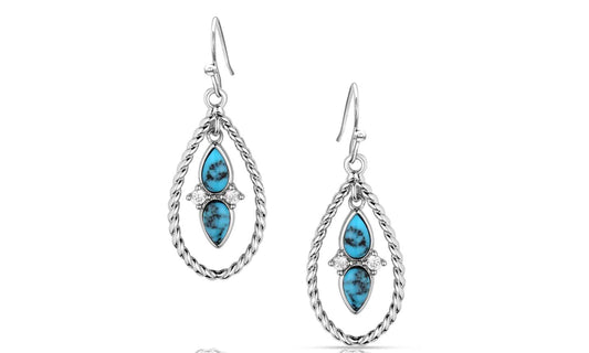 Montana Silversmith Moonlit Ocean Turquoise Earrings