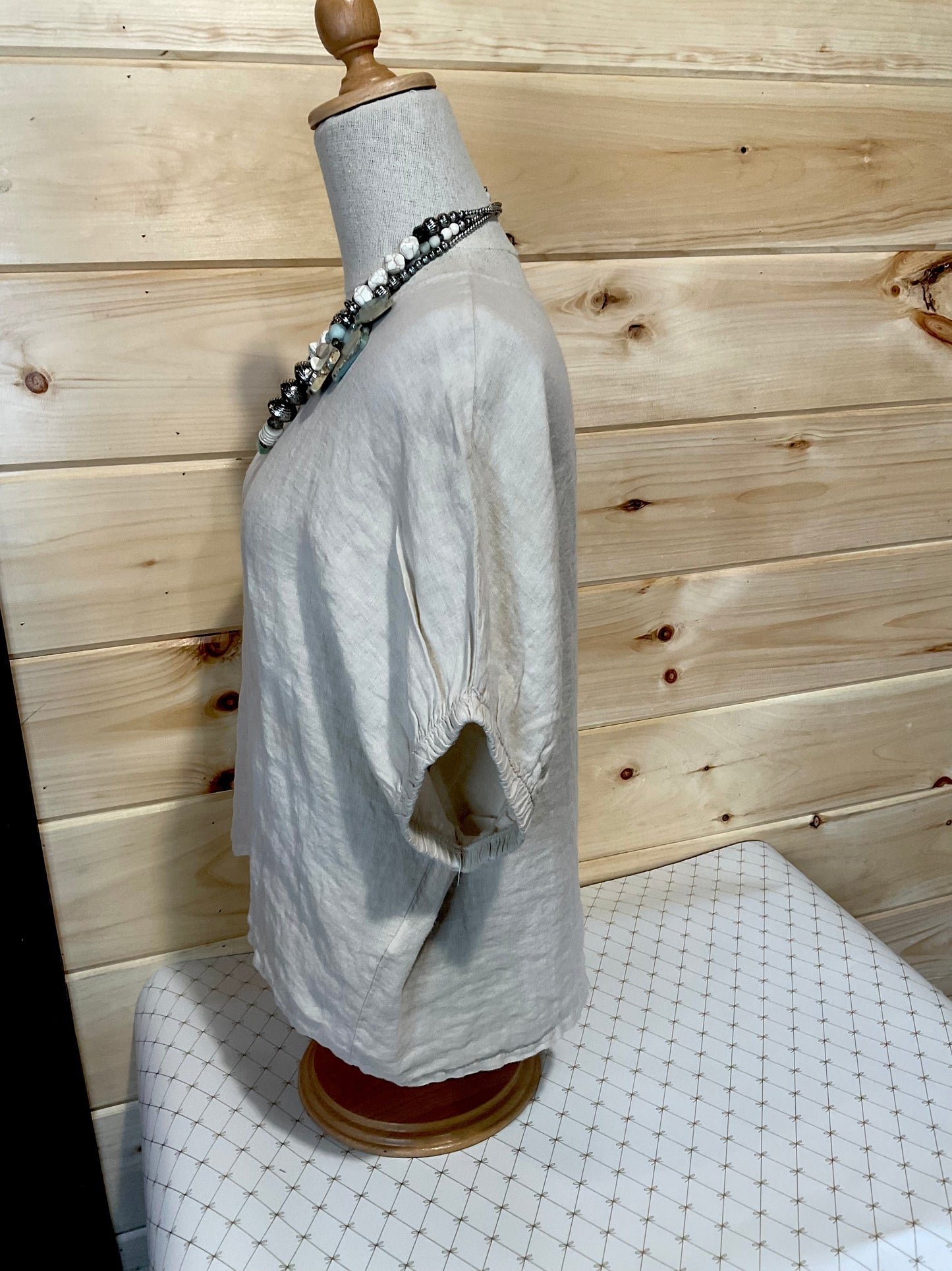 Camille & Co. Ivory Linen Shirt