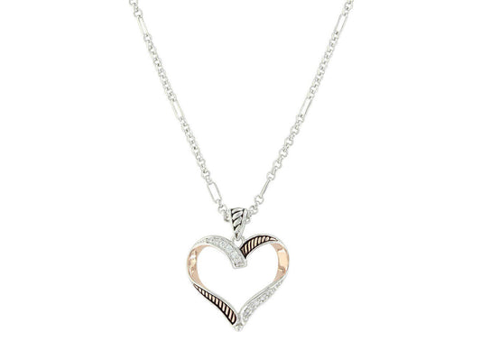 Montana Silversmith Rope Twisted Heart Necklace