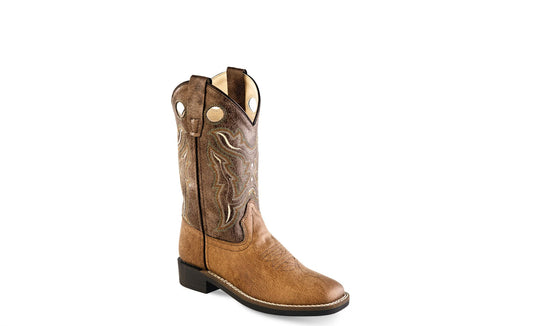 Old West Boy’s Faux Leather Cowboy Boots