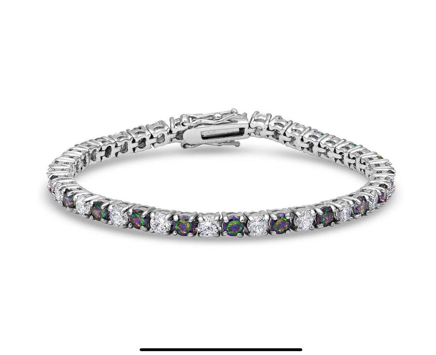 Montana Silversmith Mystic & CZ Round Link Bracelet