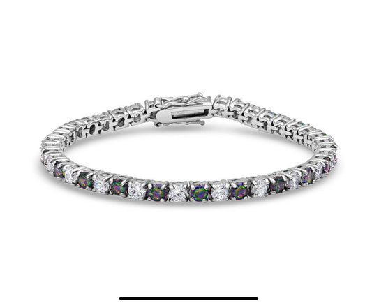 Montana Silversmith Mystic & CZ Round Link Bracelet