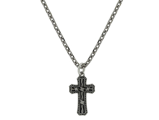 Montana Silversmith Stainless Barbed Cross Necklace