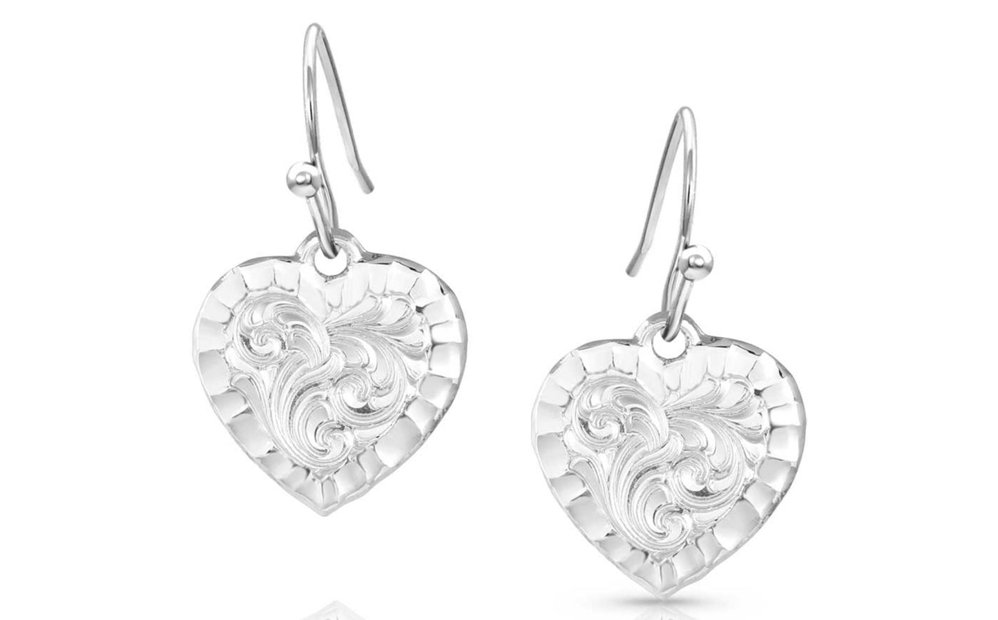 Montana Silversmith Silver Heart Earrings