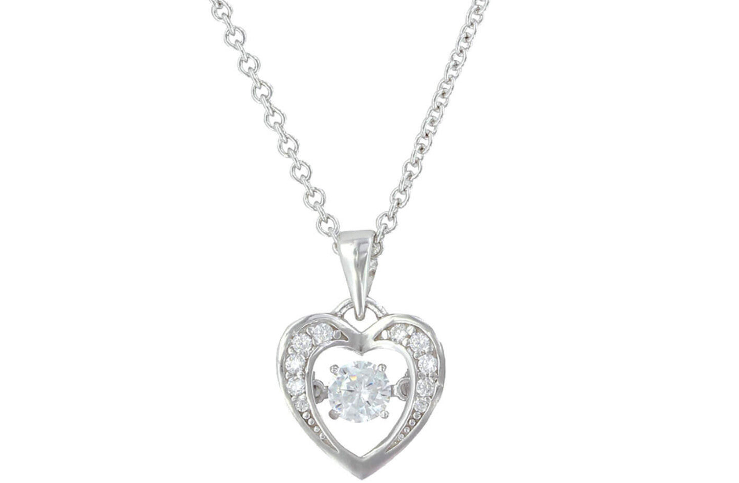 Montana Silversmith Dancing CZ Heart Necklace