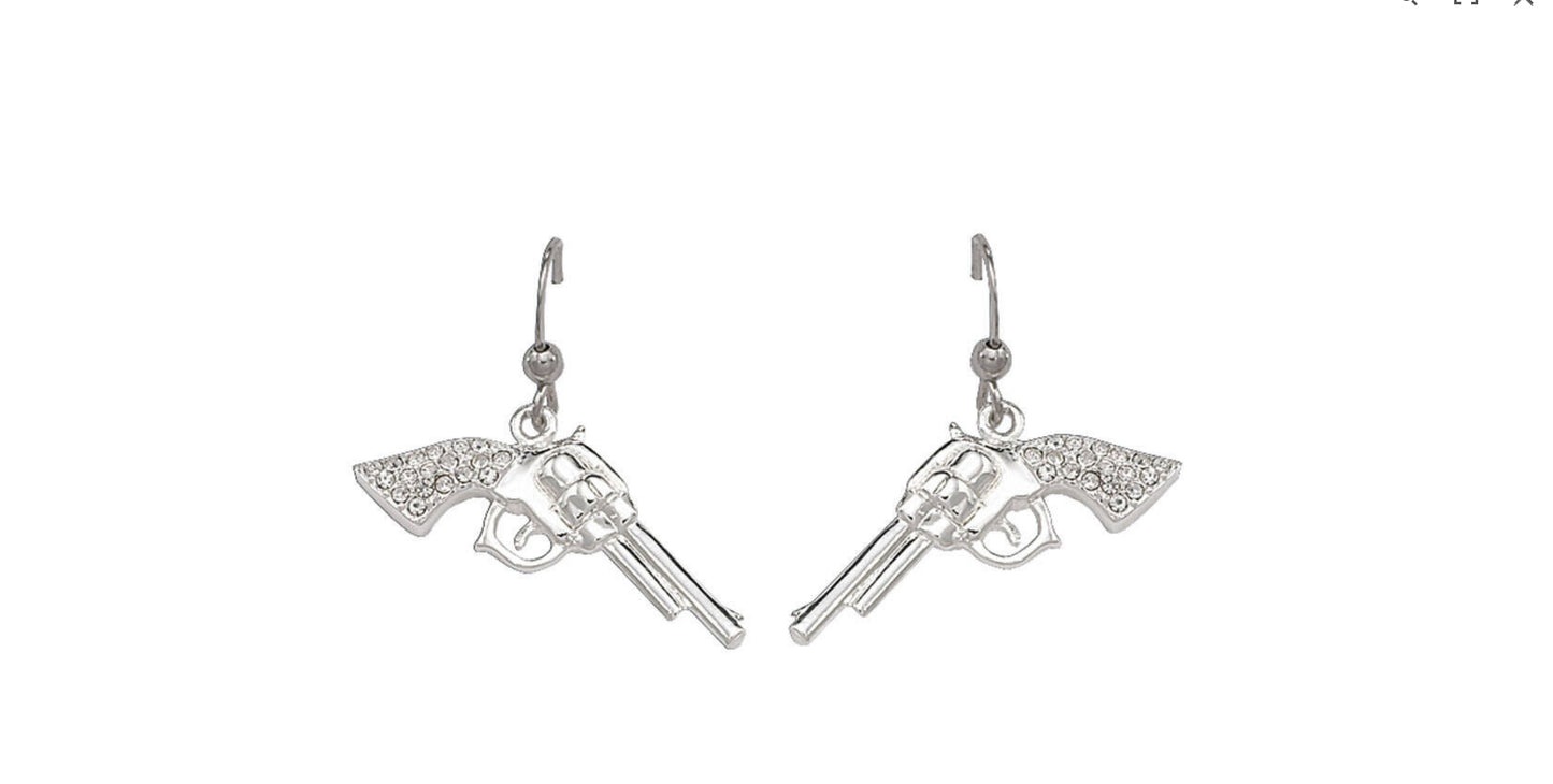 Montana Silversmith Silver Pistol Earrings