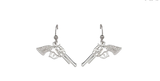 Montana Silversmith Silver Pistol Earrings