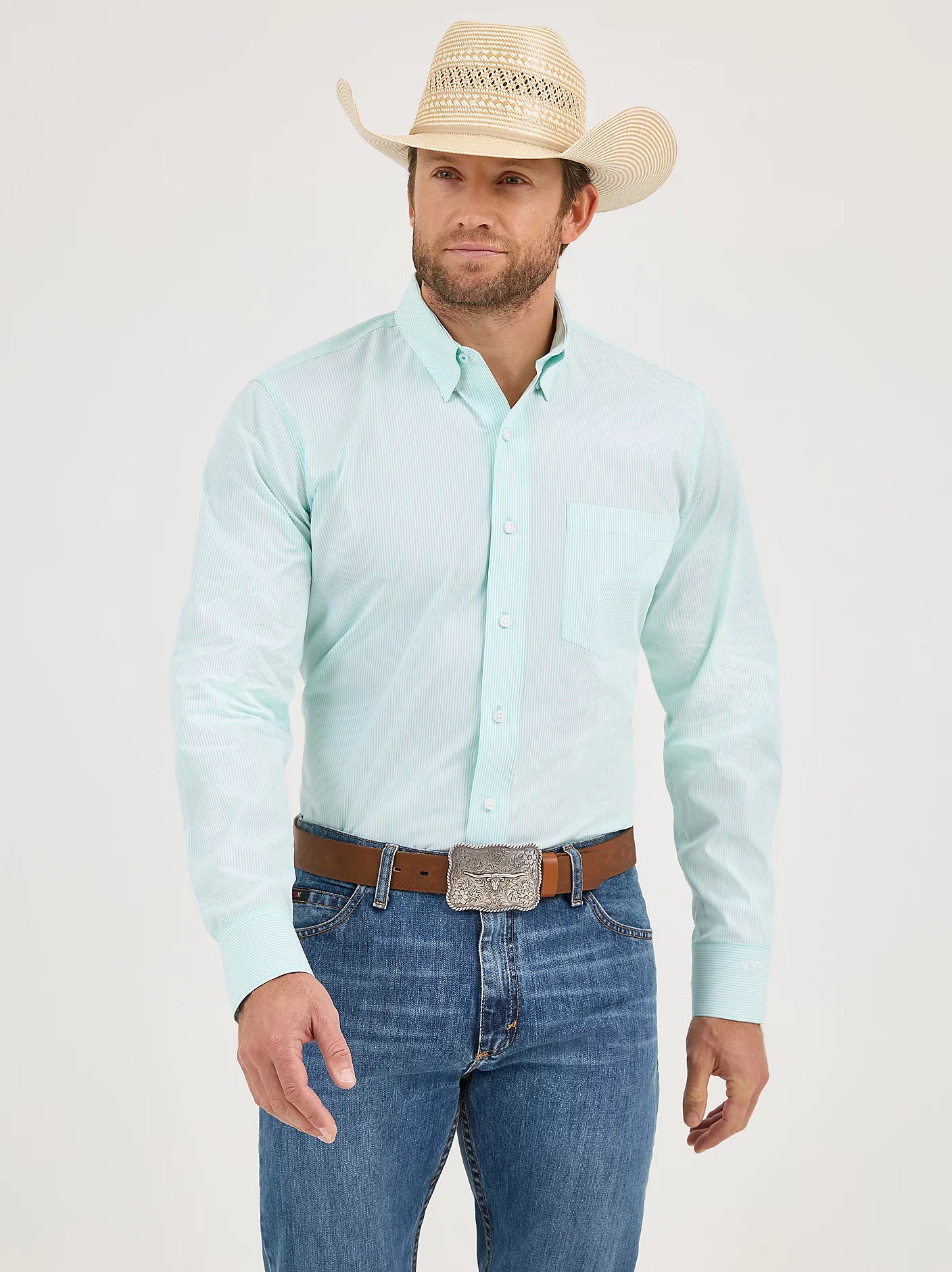Wrangler® X Cody Johnson Long Sleeve Shirt - Classic Fit - Ceramic