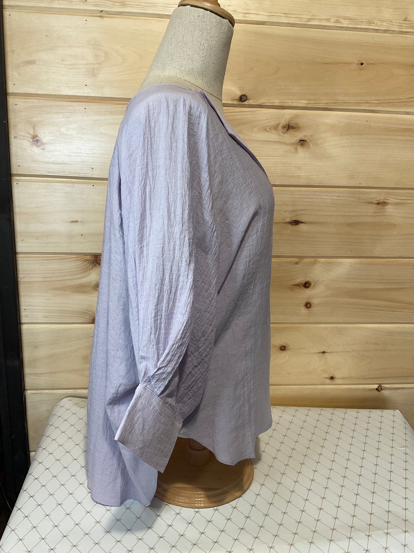 Allie Rose Lilac LS Button Up