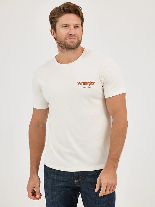 Wrangler Bucking Cowboy Back Graphic T-Shirt In Rider