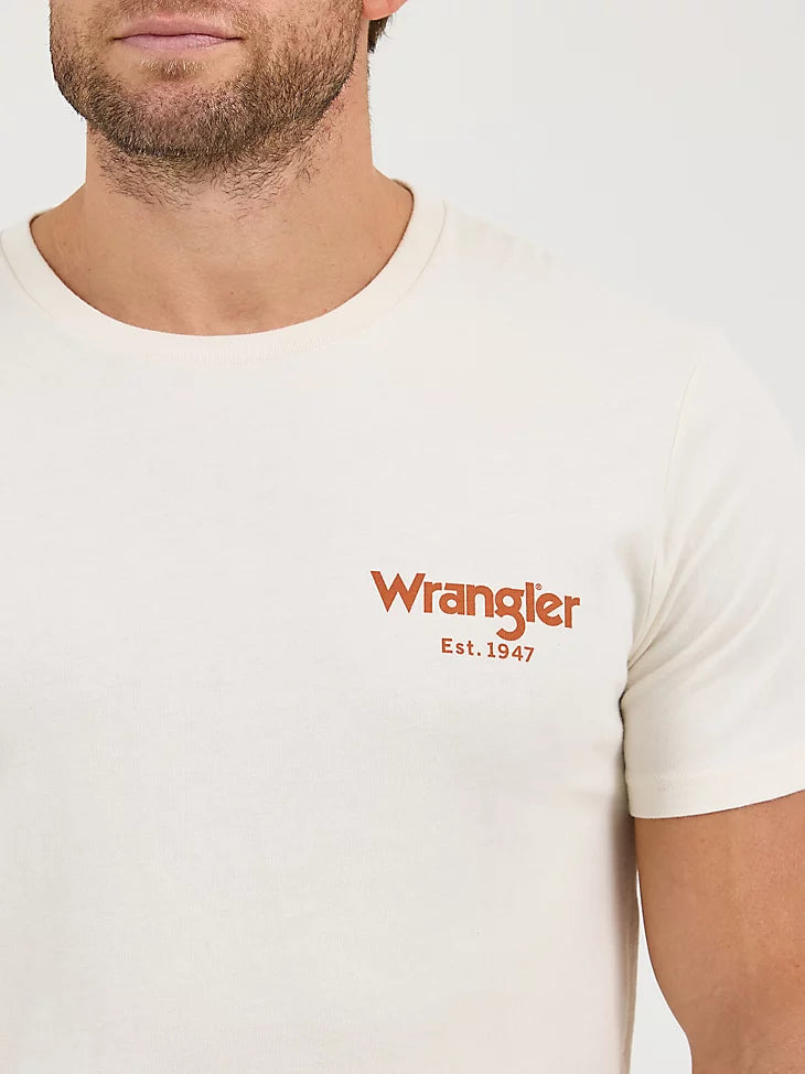 Wrangler Bucking Cowboy Back Graphic T-Shirt In Rider