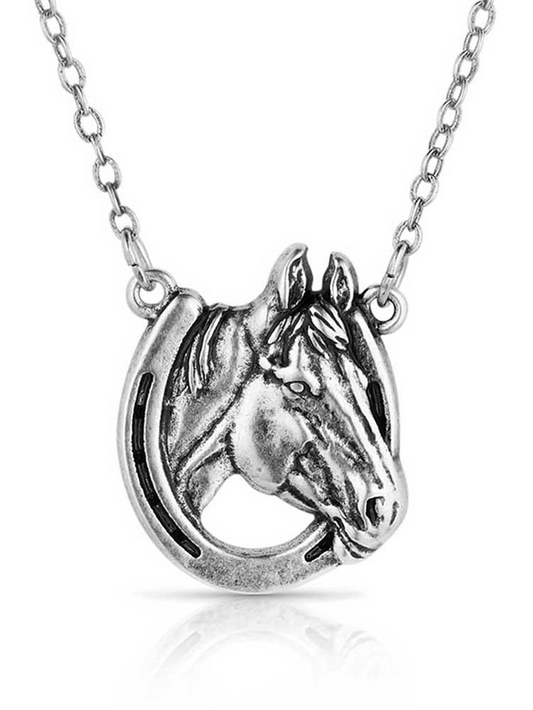 Montana Silversmith Lucky Horse Head Pendant Necklace
