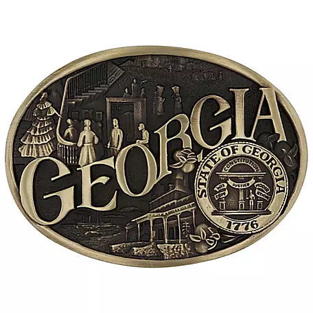 Montana Silversmith Georgia Brass Belt Buckle