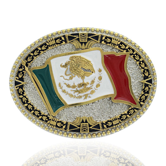 Montana Silversmith Grand Mexican Flag Belt Buckle