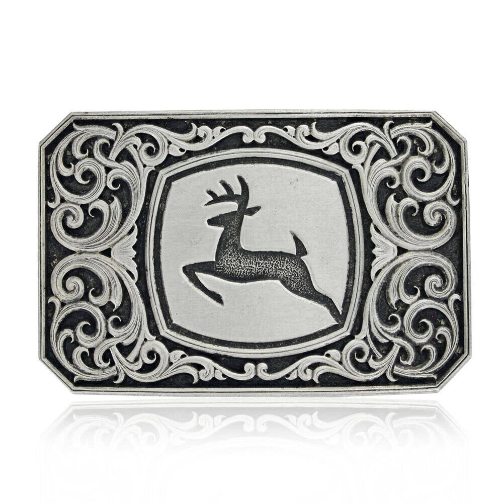 Montana Silversmith John Deere Filigree Belt Buckle