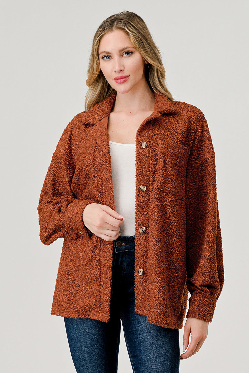 Pixi + Ivy Shacket Top