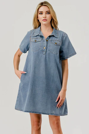 Pixi & Ivy Denim Swing Dress