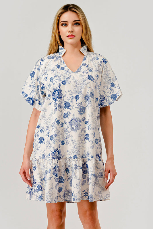 Pixi & Ivy Bree Floral Toile Print Dress