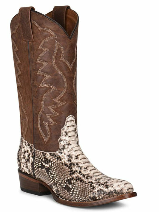 Circle G Python Embroidery Western Boots
