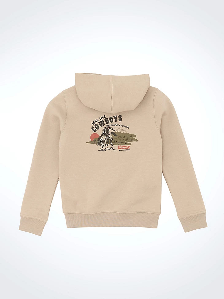 Wrangler Boy’s Long Live Cowboys Pullover Hoodie